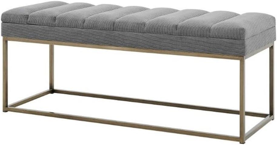 Everly Quinn Georgenia Polyester Upholstered Bench