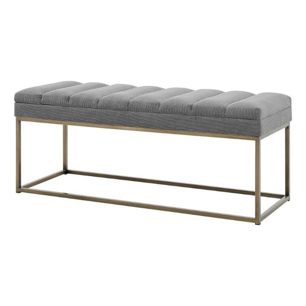 Everly Quinn Georgenia Polyester Upholstered Bench