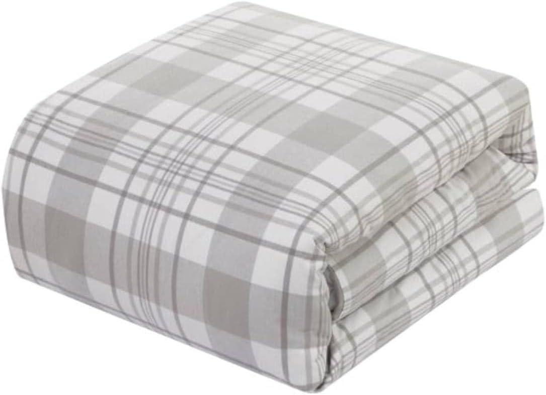 Dearfoams Modern & Contemporary Cotton Machine Woven Plaid Comforter Set