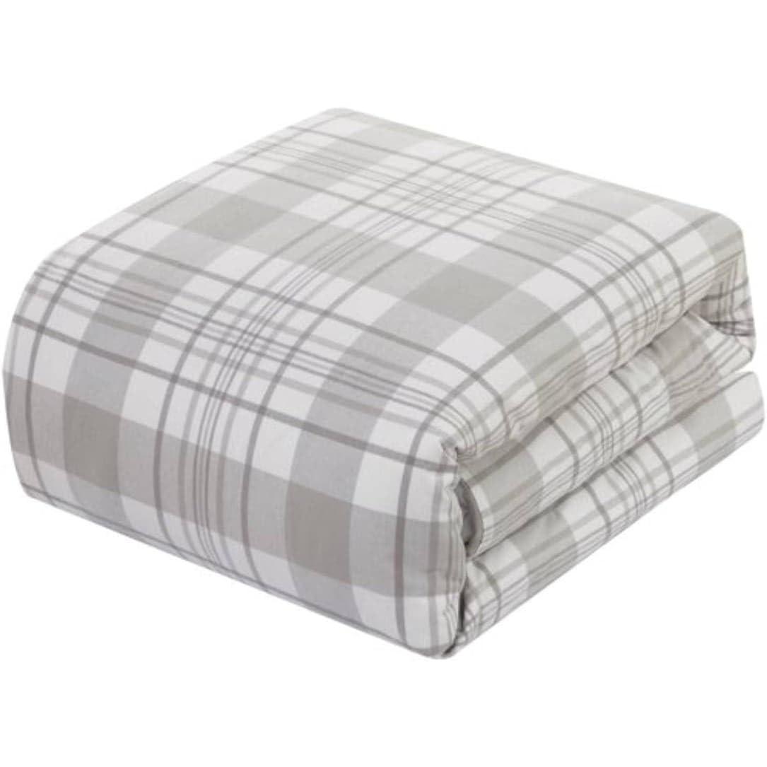 Dearfoams Modern & Contemporary Cotton Machine Woven Plaid Comforter Set