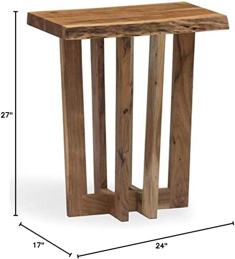 Berkshire Natural Acacia Wood Live Edge End Table