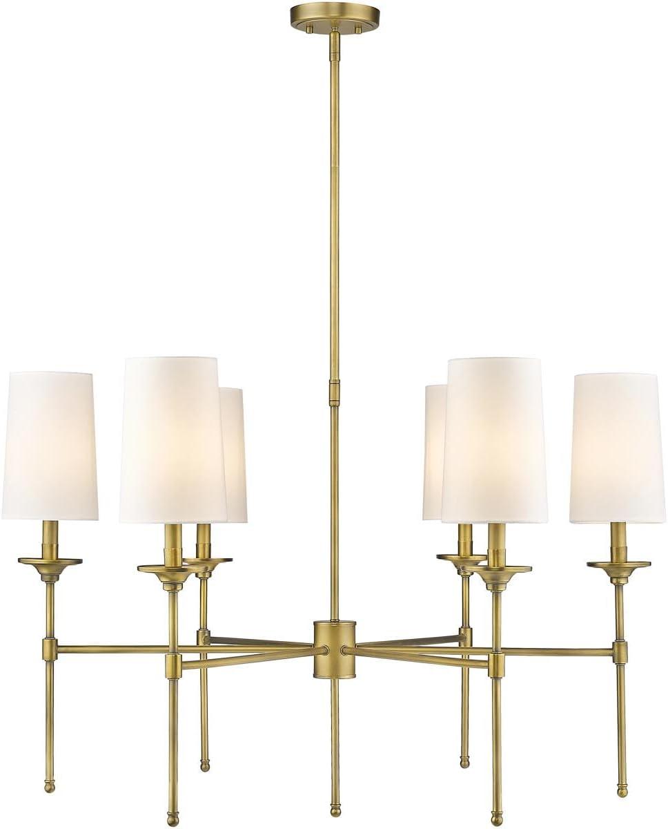 Z-Lite Emily 6 - Light Chandelier in  Rubbed Brass