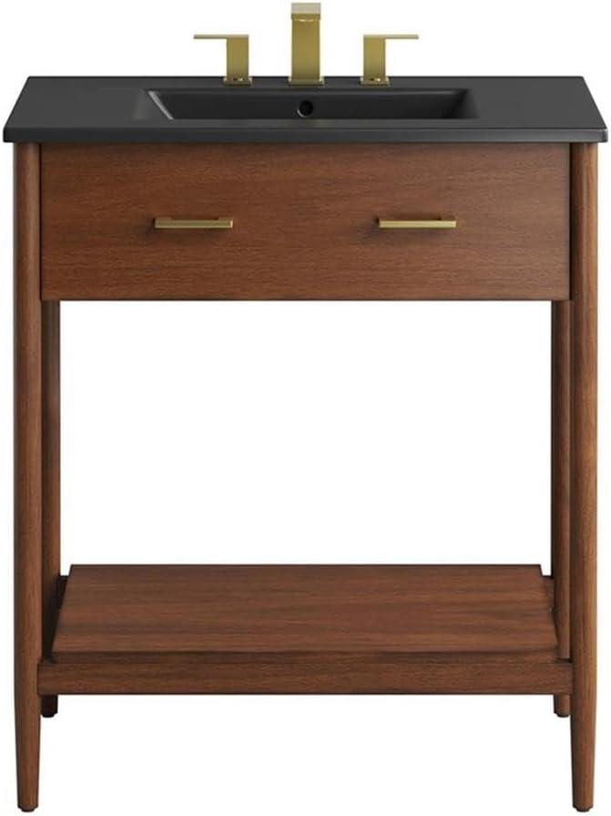 Modway Modway Zaire 30'' Single Bathroom Vanity with Ceramic Top