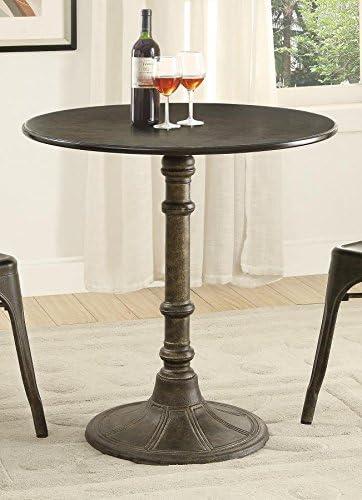 Coaster Oswego Traditional Round Wood Dining Table in Bronze