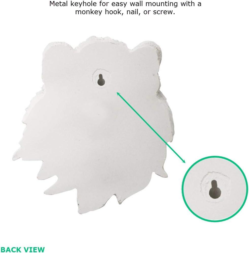 WallCharmers Wall Charmers Mini Lion Head White