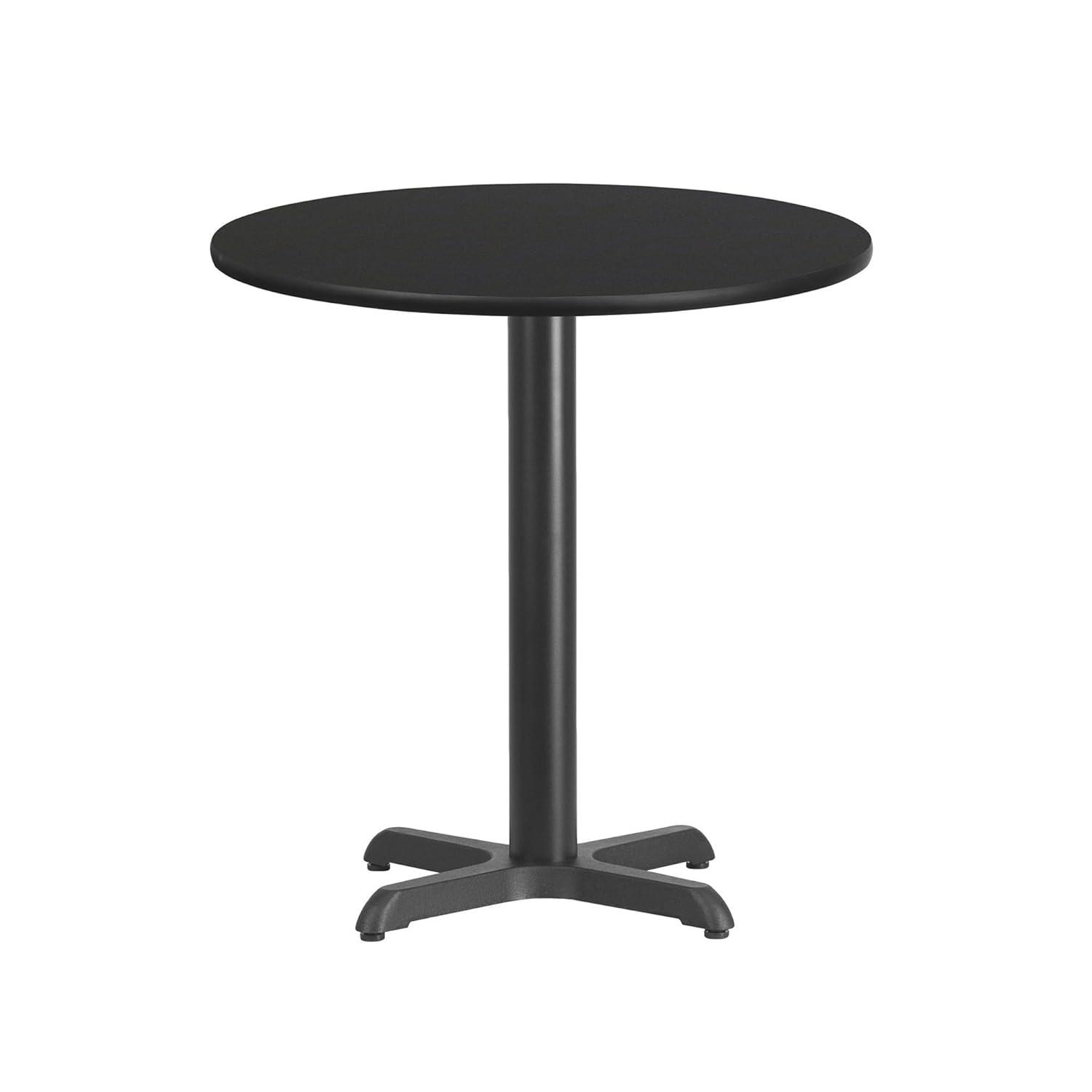 Flash Furniture Carrus Round Laminate Table Top with Height Table Base