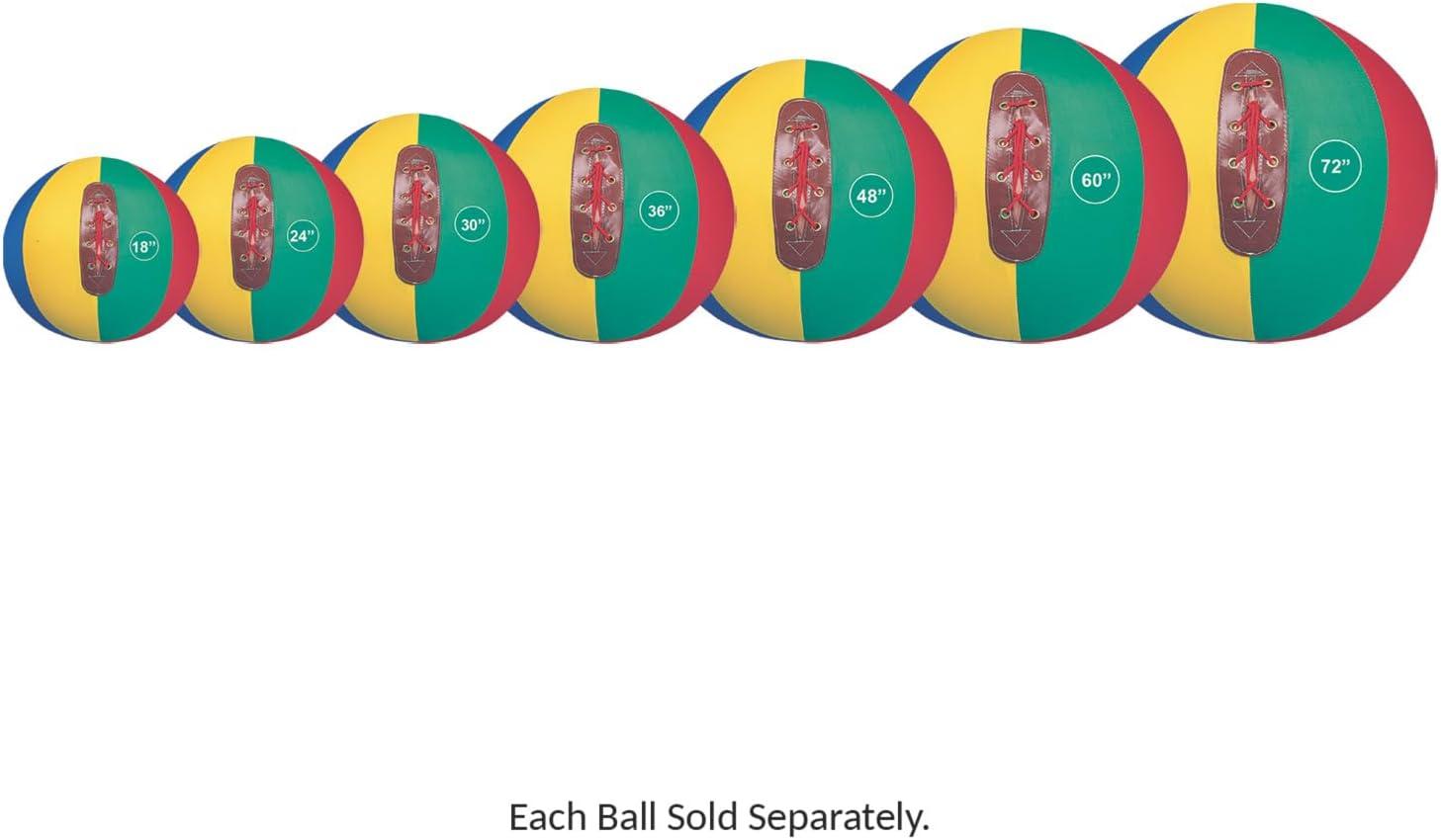 72-Inch Multicolor Rubber Playground Cage Ball
