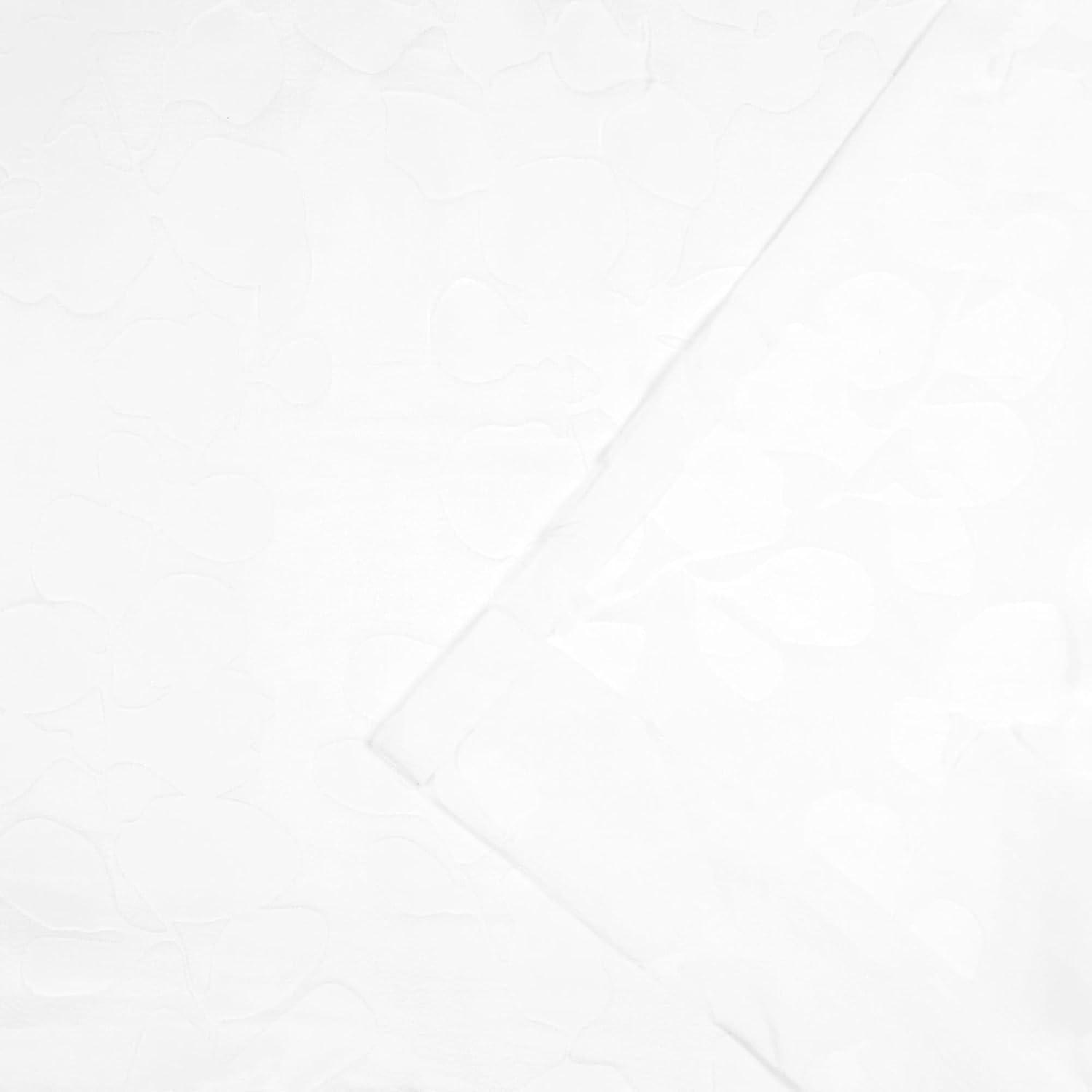 Exclusive Home Wilshire Burnout Sheer Hidden Tab Top Curtain Panel Pair, 54"x108", Winter White