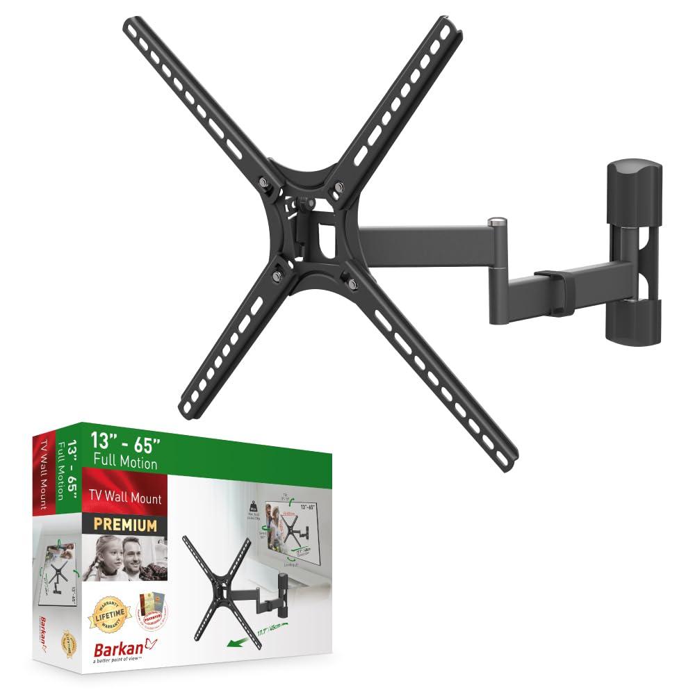 Barkan 13" - 60" Full Motion TV Wall Mount - Extension, Swivel & Tilt