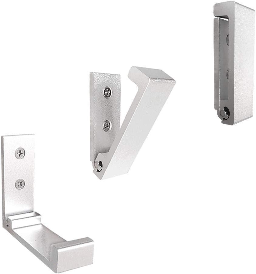 Bathroom Coat Hook Foldable Wall Hooks, 5 Wall Hooks for Hanging Coats, Towels, Gear, Rust-Resistant Aluminum Alloy Headphone Rack Hooks Wall Mounted with Screws for Hat, Bags, Eq