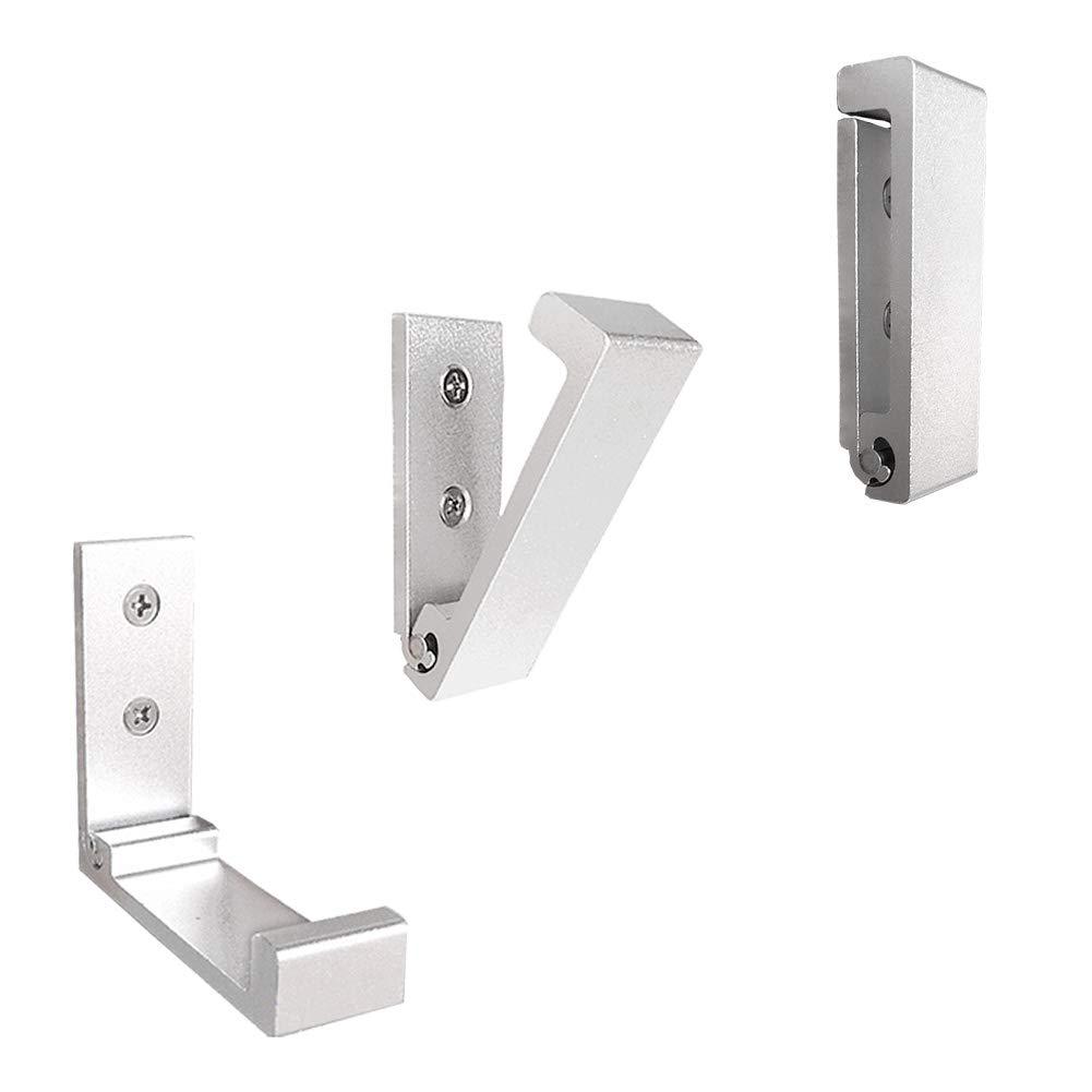 Bathroom Coat Hook Foldable Wall Hooks, 5 Wall Hooks for Hanging Coats, Towels, Gear, Rust-Resistant Aluminum Alloy Headphone Rack Hooks Wall Mounted with Screws for Hat, Bags, Eq