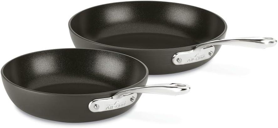 All-Clad Essentials 2-Piece Non-Stick Aluminum Fry Pan Set