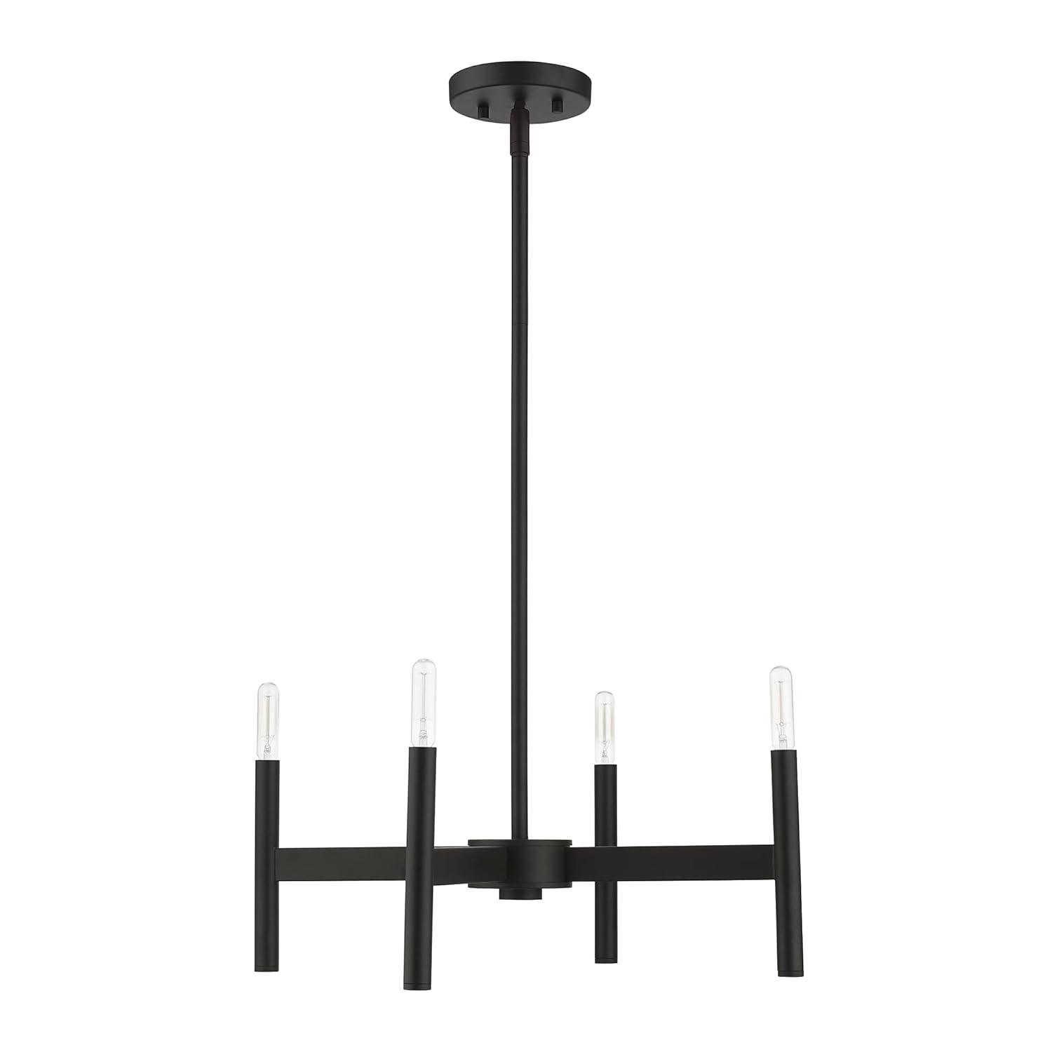 Livex Lighting Copenhagen 4 - Light Chandelier in  Black