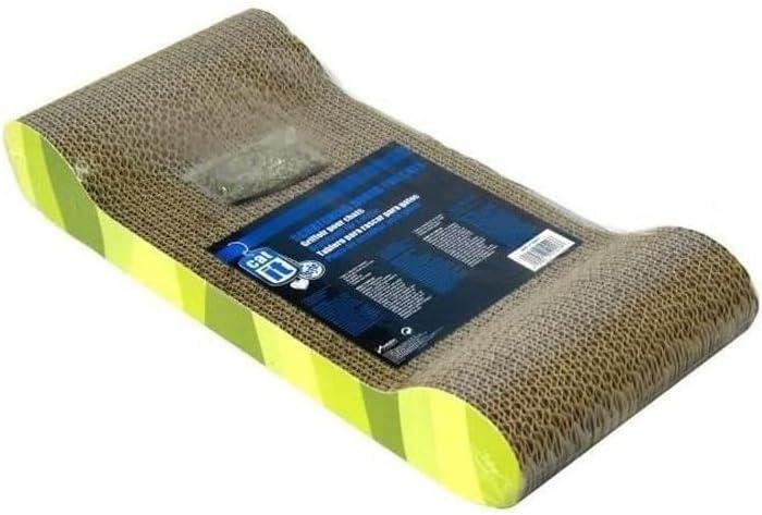 Catit Style Scratcher with Catnip Jungle-Stripe Lounge Cat Scratching Pad