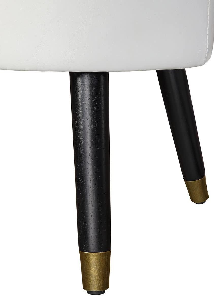 Convenience Concepts Designs4Comfort Mid Century Ottoman Stool, Tan Linen