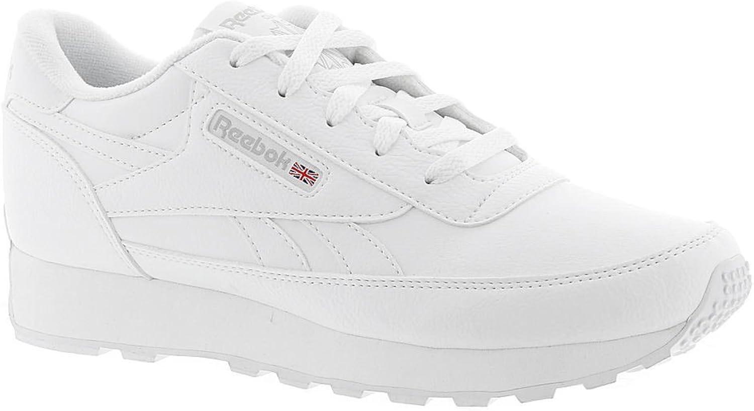 Reebok Classic Renaissance Sneakers Women White Steel Leather 100071993 D Width