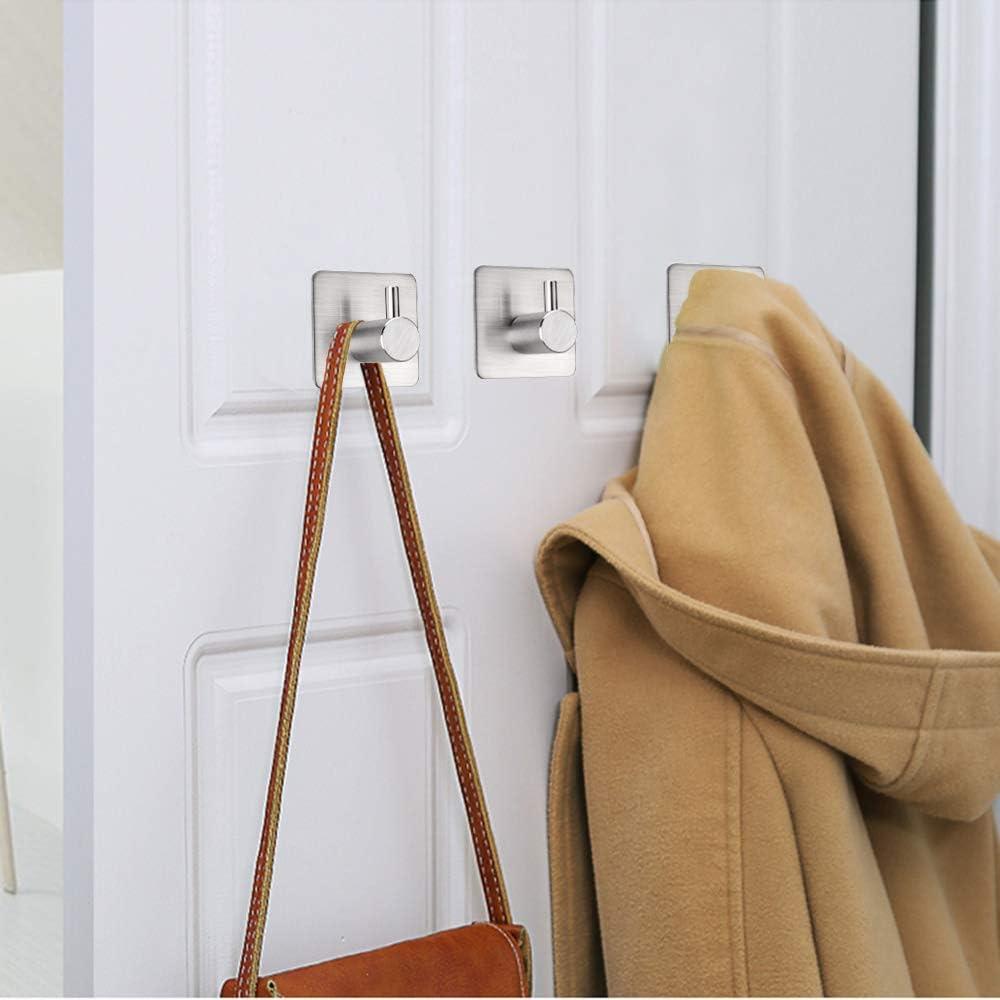 JASODI F0759STY3V Hooks Heavy Duty Wall Hooks Waterproof Stainless Steel Hooks for Towel Robe Hook Rack Wall