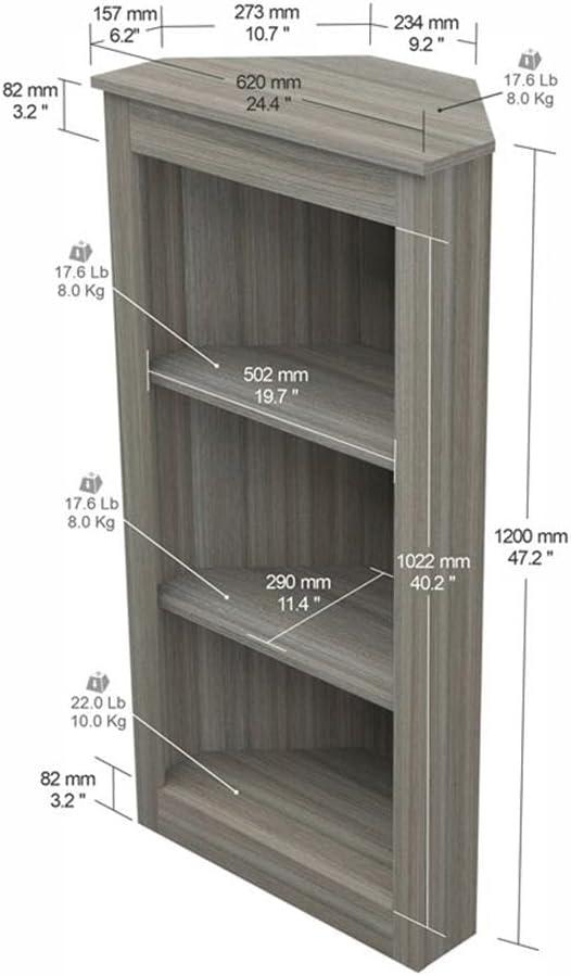 Ivy Bronx Lovica Corner Bookcase
