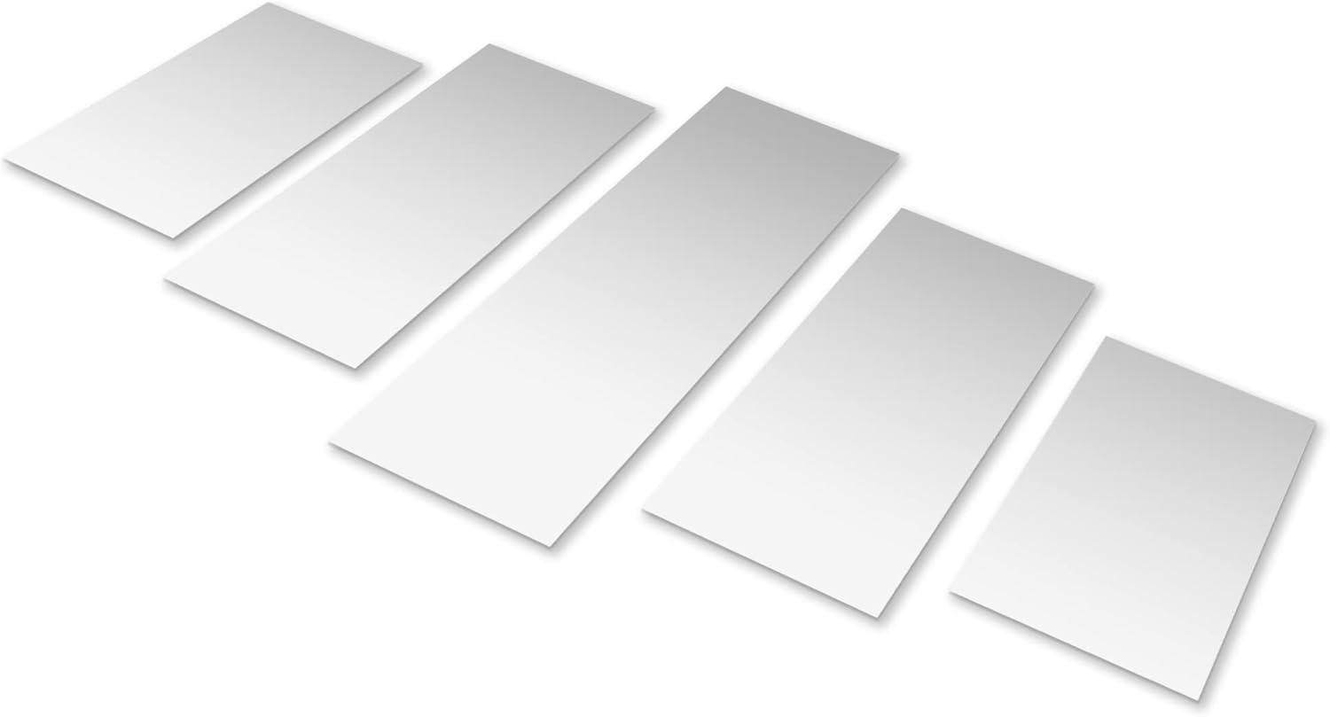 Americanflat Adhesive Mirror Tiles - Peel and Stick Mirrors for Wall - Frameless Round Mirrors for Bedroom and Living Room Décor