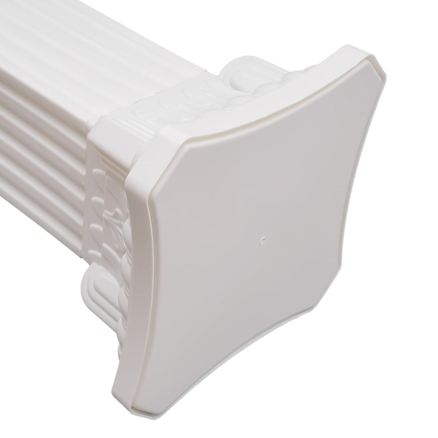 2Pcs European Style Roman Columns Wedding Column Stand Roman Pillar Plastic Greek Column Statue Plant Stand Wedding Event Party Decorative Column Pedestal Flower Pot Holder Decor (10.63x34.65 Inch)