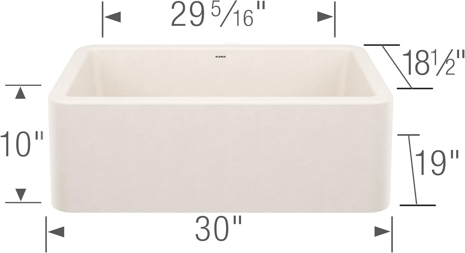 Ikon SILGRANIT 30" L x 19" W Farmhouse Sink