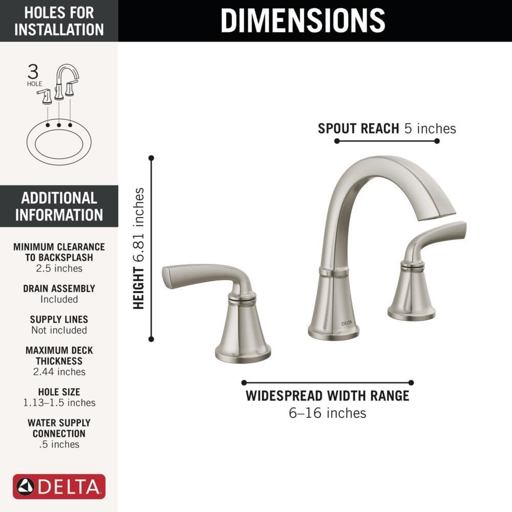 Geist™ Two Handle Widespread Bathroom Faucet