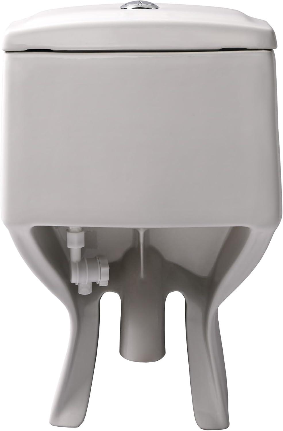Whitehaus Collection Magic 1.6 Gallons GPF Elongated Comfort Height Floor Mounted One-Piece Toilet (Seat Included)