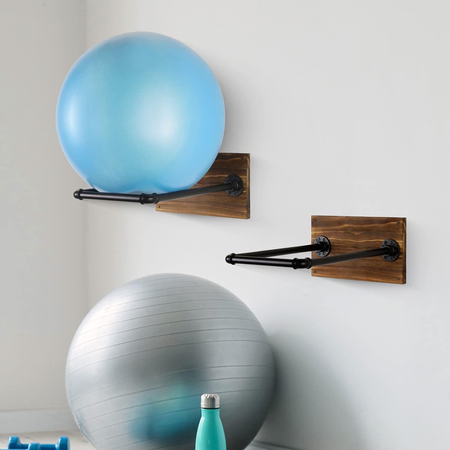 Metabel Metal Wall Mounted Yoga Ball Sport Rack