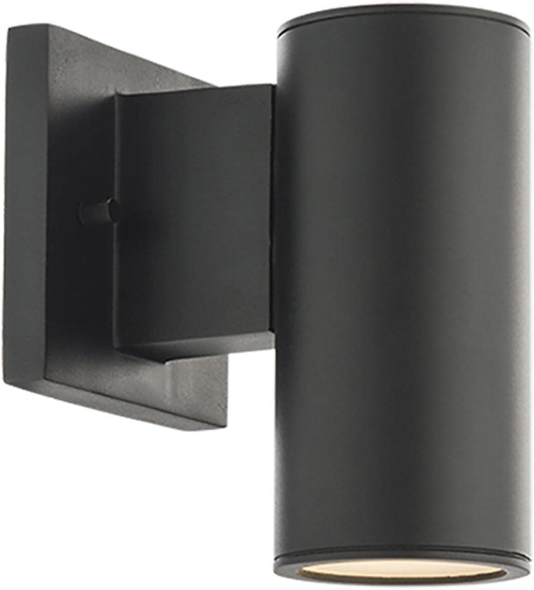 Black Acrylic Cylinder Dimmable LED Wall Sconce