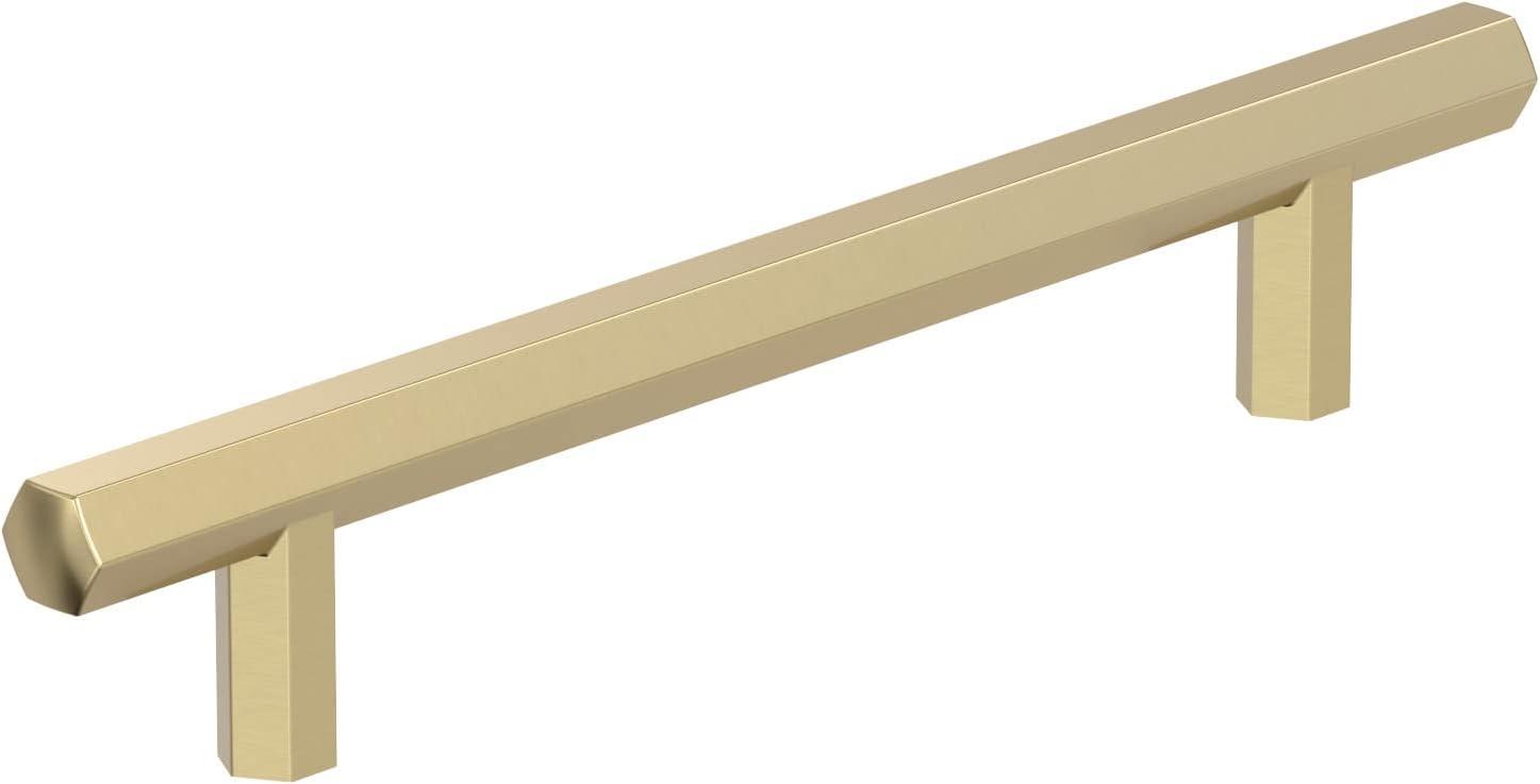 Amerock Caliber 5-1/16 inch (128mm) Center-to-Center Golden Champagne Cabinet Pull