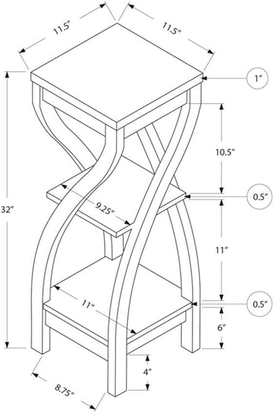 End Table White - EveryRoom: Rectangle Accent Table for Living Room, Adult Assembly, MDF Composite