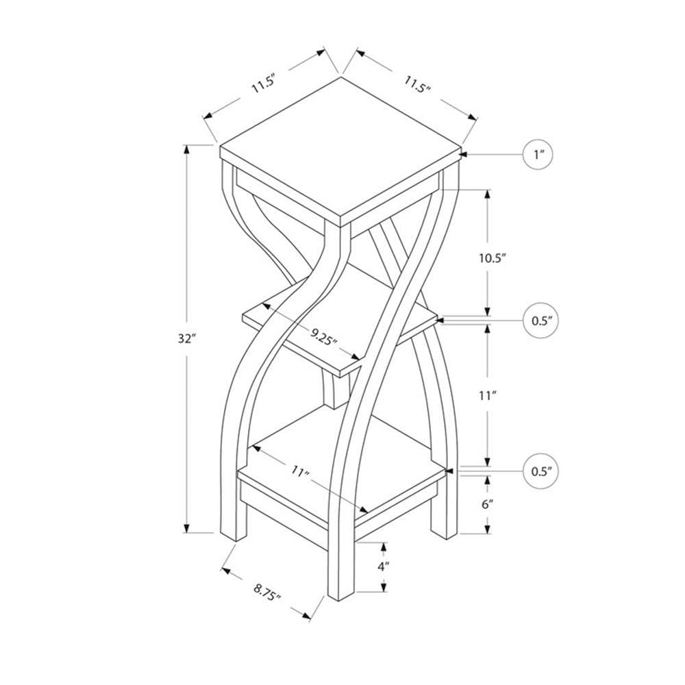 End Table White - EveryRoom: Rectangle Accent Table for Living Room, Adult Assembly, MDF Composite