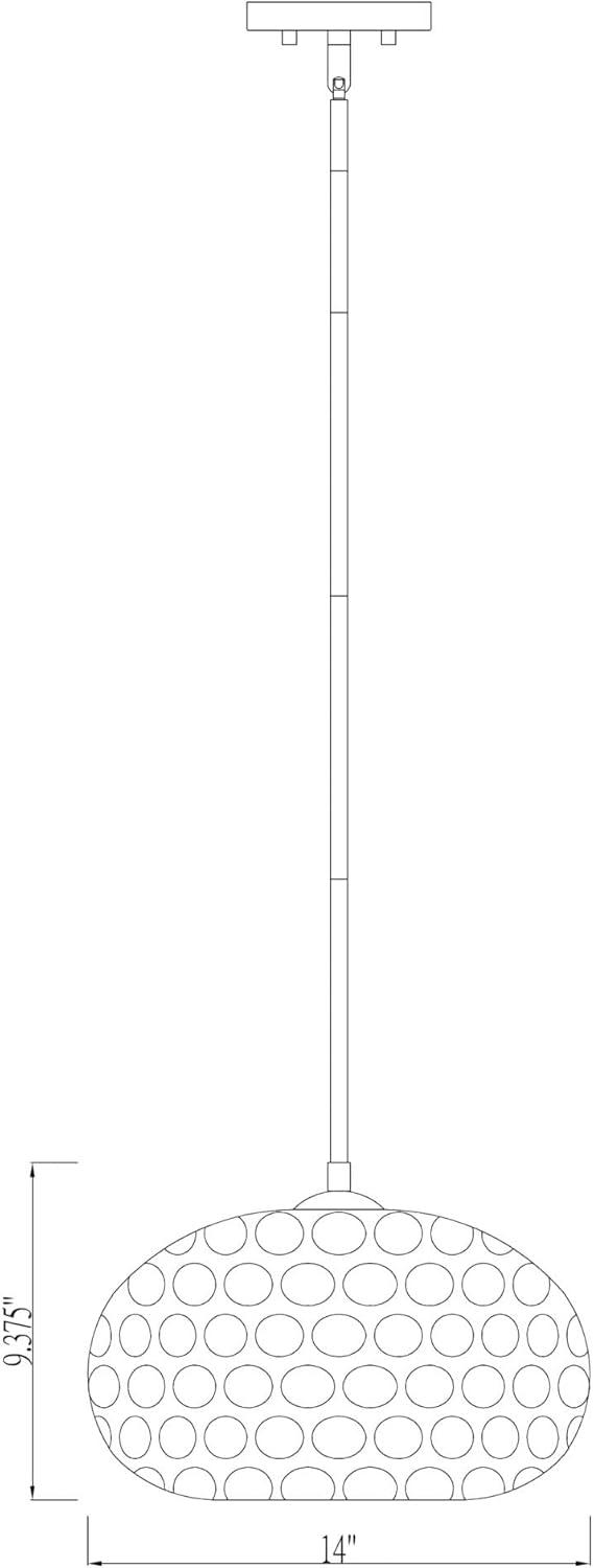 Z-Lite Chloe 1 - Light Pendant in  Olde Brass