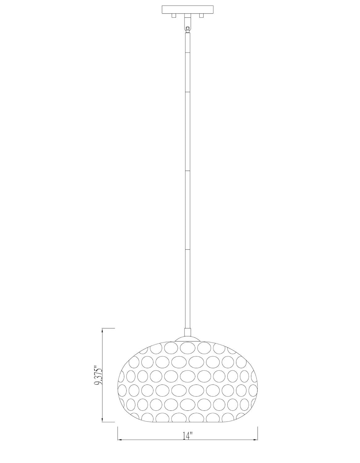 Z-Lite Chloe 1 - Light Pendant in  Olde Brass