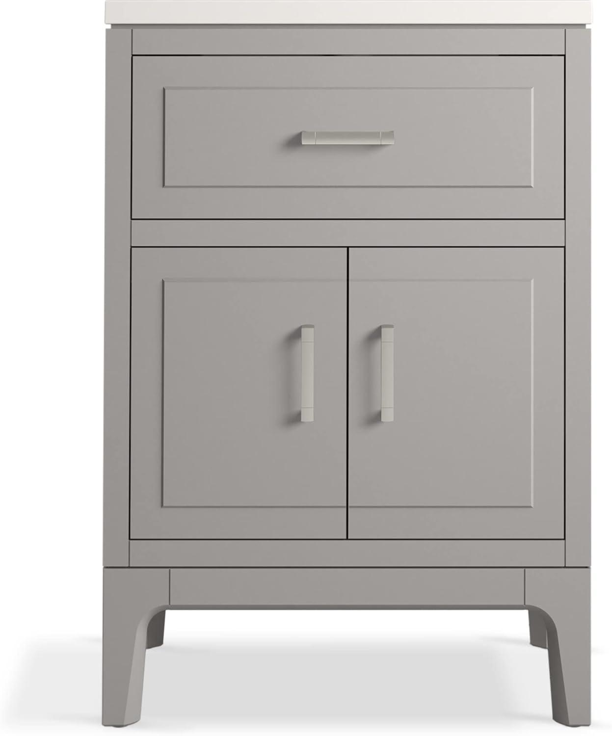 Seer 24" Freestanding Single Bathroom Vanity Cabinet with Sink and Quartz Top