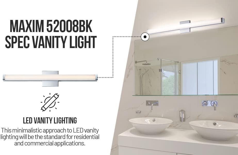 -Led Bath Vanity Light-Minimalistic Contemporary Style-Satin Nickel Finish-36 Inch Size Maxim Lighting 52006Sn