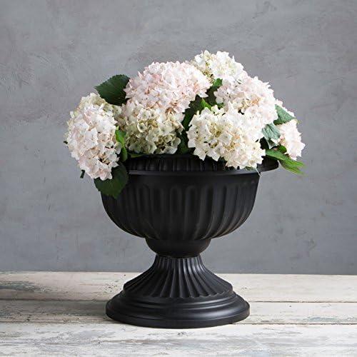 Novelty Outdoor Grecian Urn/Flower Planter, Black - 12"