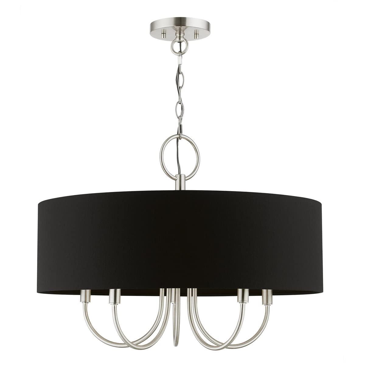 Livex Lighting Huntington 5 - Light Pendant in  Brushed Nickel
