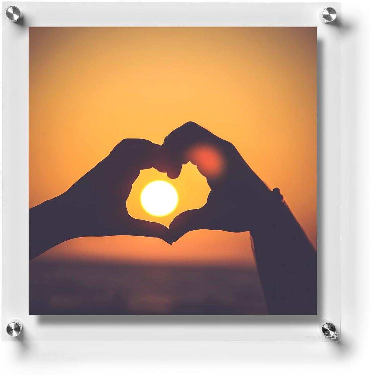 Double Panel Floating Acrylic Picture Frame