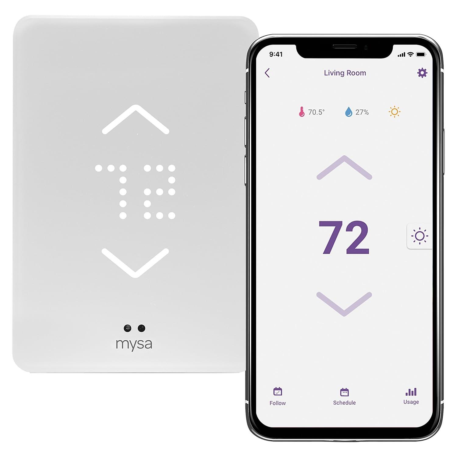 Mysa BB.2.0.01.NA-US Smart Thermostat for Electric Baseboard and In-Wall Heaters V2.0