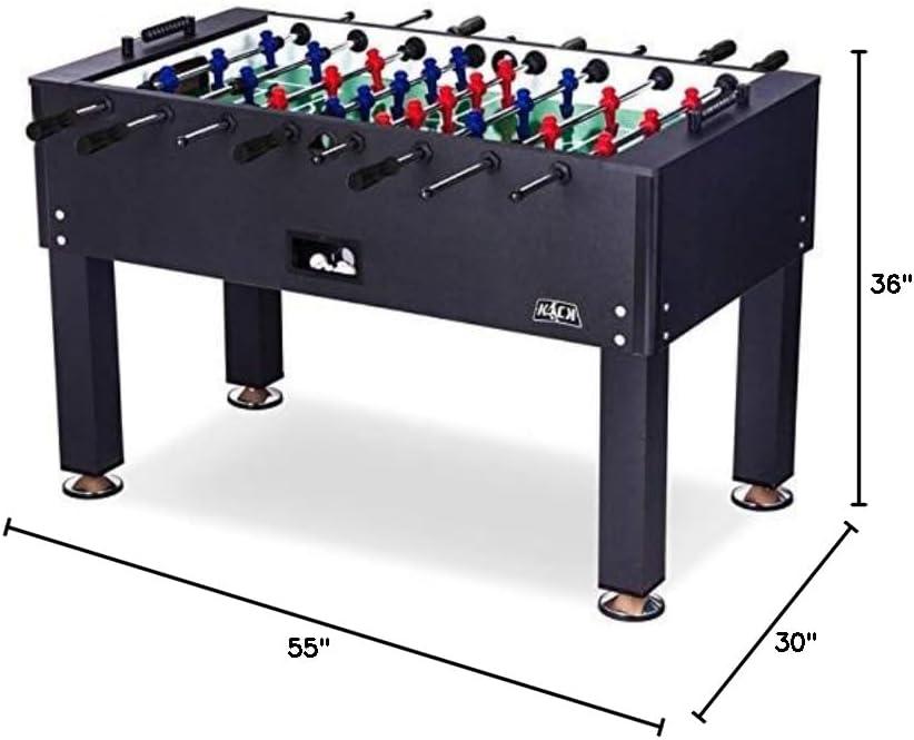 KICK Onyx 55" Black Foosball Table