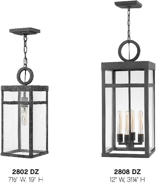 Porter 4 -Bulb 31.3" H Outdoor Hanging lantern By Lisa McDennon