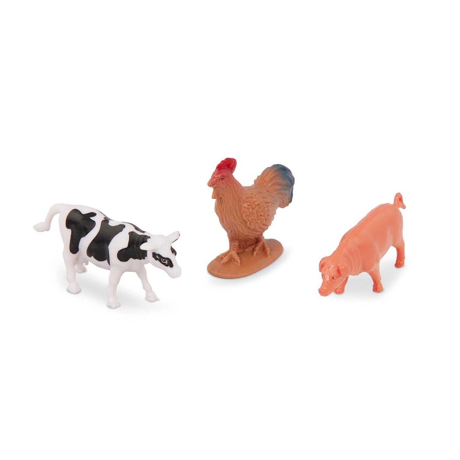 Terra by Battat – 60pcs Farm Animals Toy Tube – Mini Plastic Barnyard Animal Figurines for Kids – Includes Cow, Pig, Goat, Sheep & More – Educational Playset for Toddlers Ages 3+