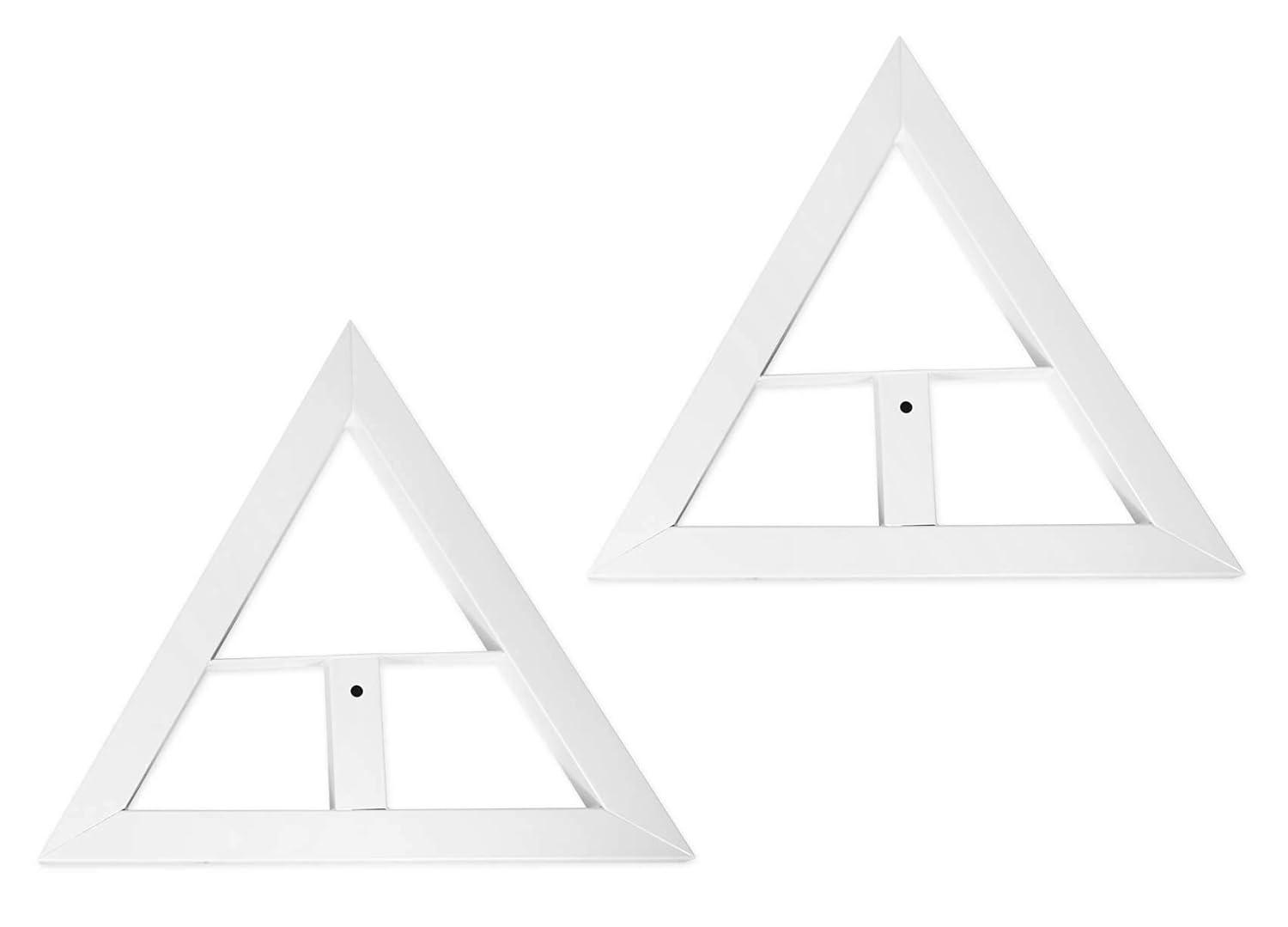 Pair Rockville RVSM1 White Studio Monitor Speaker Stands w/ Adjustable Height