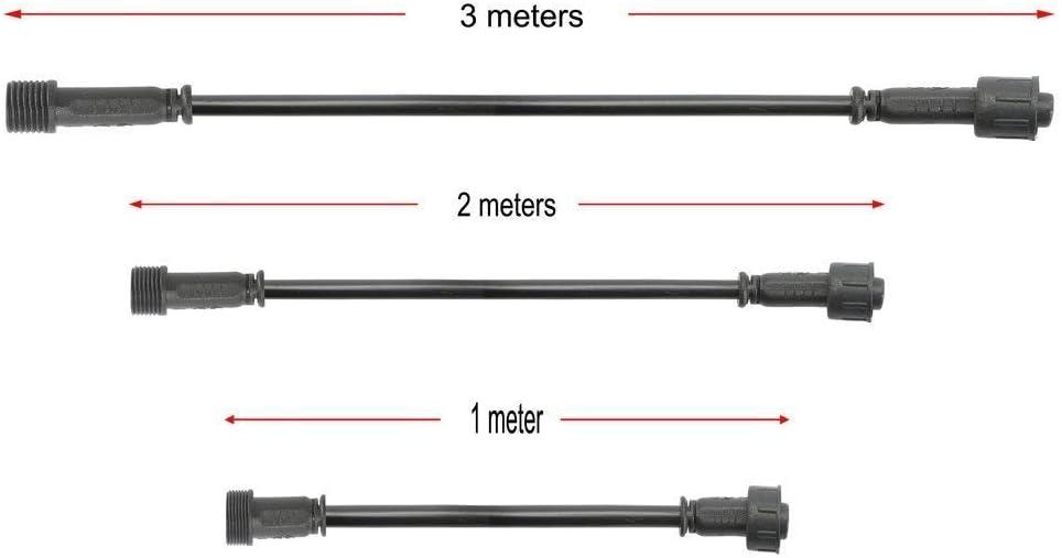 Sumaote 9.84ft 3m 5Pin Extension Cable Wire with Male and Female Connectors at Both Ends for RGBW Color LED Deck Light (5 Pin, 9.84ft, 5 Pack)