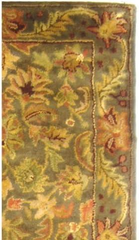 Antiquity AT52 Hand Tufted Indoor Runner Rug - Green/Gold - 2'3"x10' - Safavieh