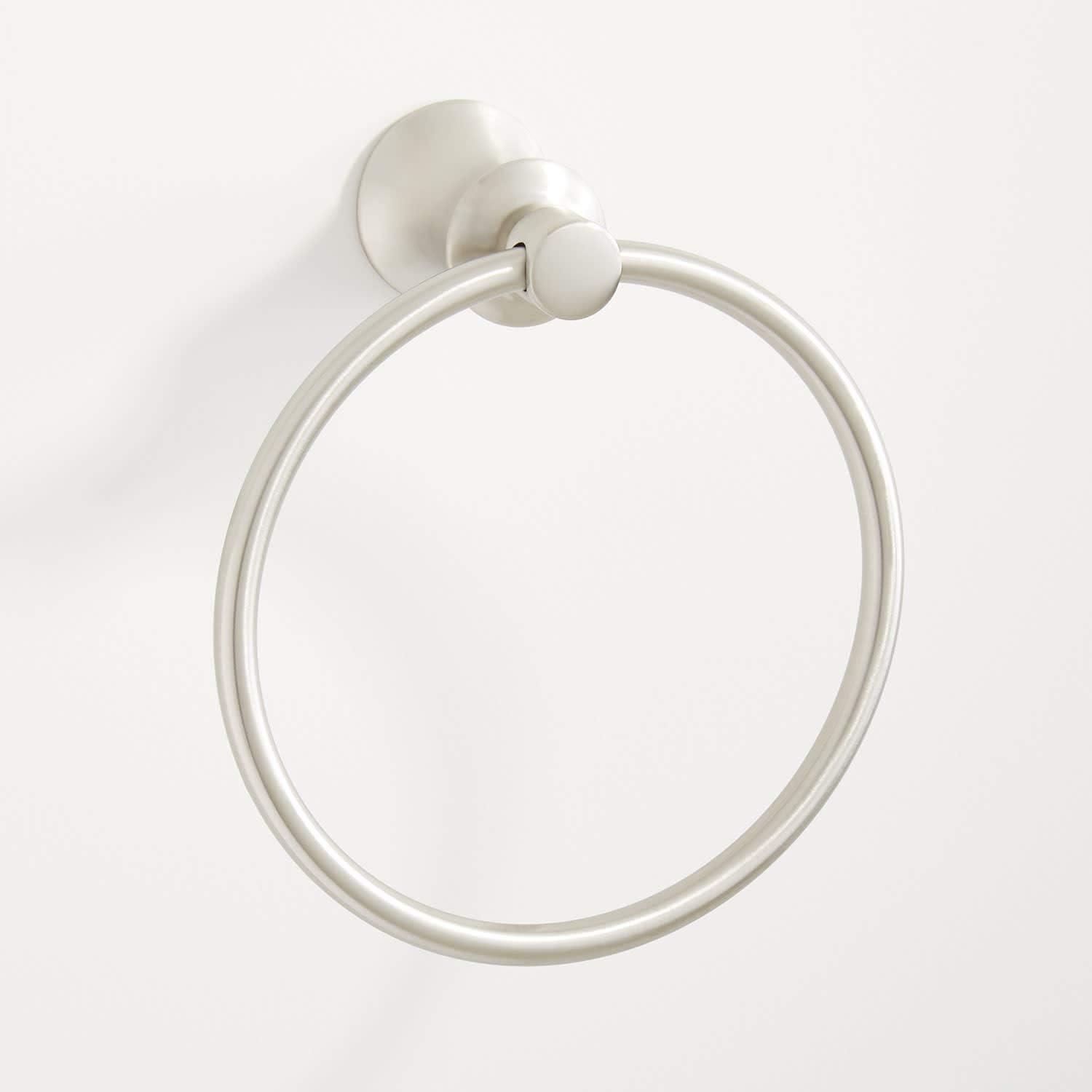 Polished Nickel Wall Mounted Circular Towel Ring