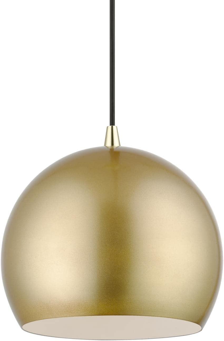 Livex Lighting Piedmont 1 - Light Pendant in  Soft Gold/Polished Brass