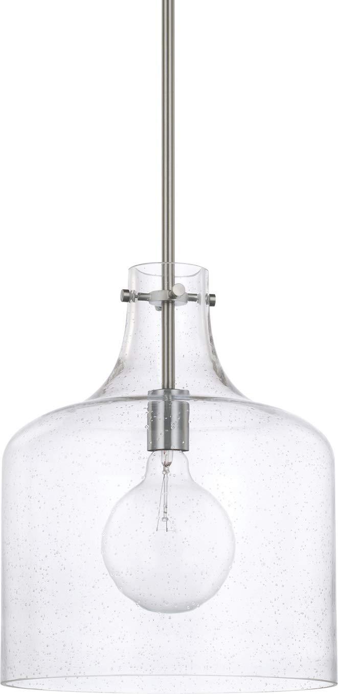 Capital Lighting 325712 1 Light 15" Tall Pendant - Nickel