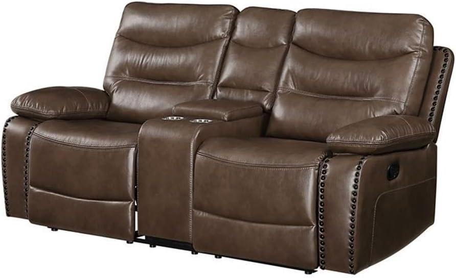 Acme Furniture Aashi Sofa Brown Leather